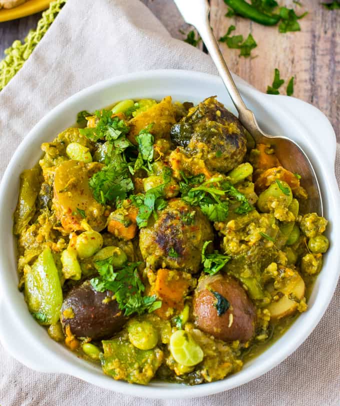 Gujarati Undhiyu curry